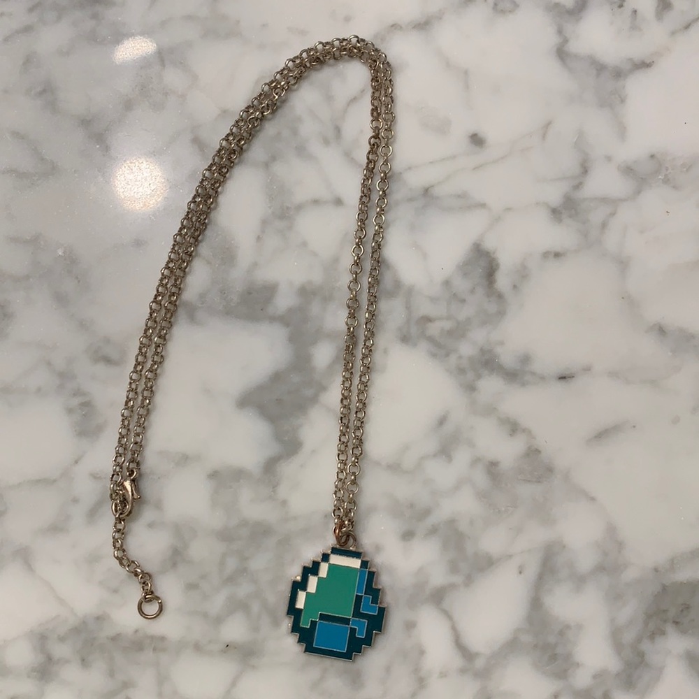 Minecraft diamond necklace🎮💎